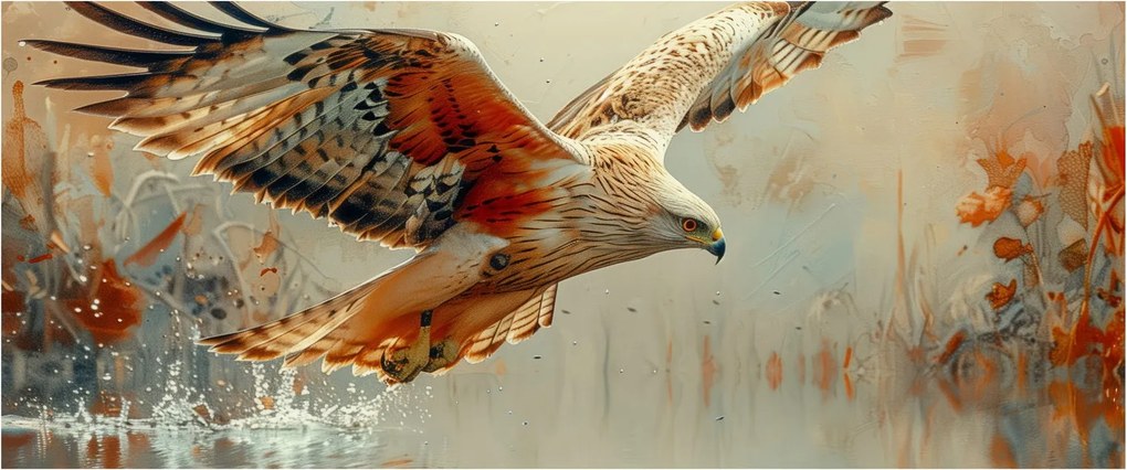 Kép - Ragadozó madár (120x50 cm)