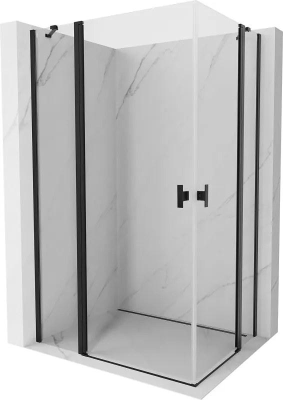 Mexen Mist Duo zuhanykabin nyíló 90 x 70 cm, átlátszó, fekete - 8A4-090-070-70-00