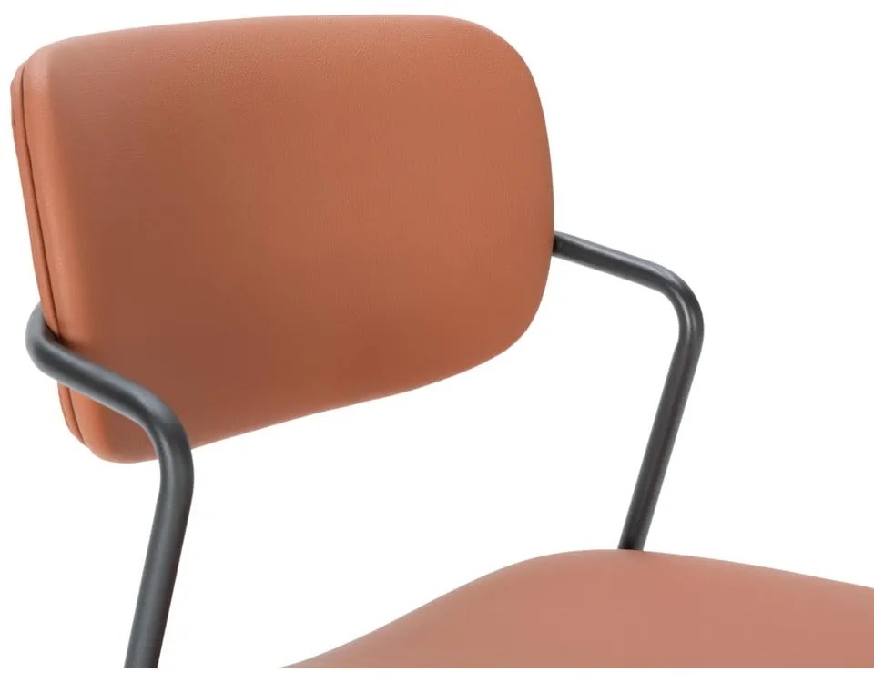 Téglavörös bárszék szett 2 db-os (ülésmagasság 68 cm) Maika – Marckeric