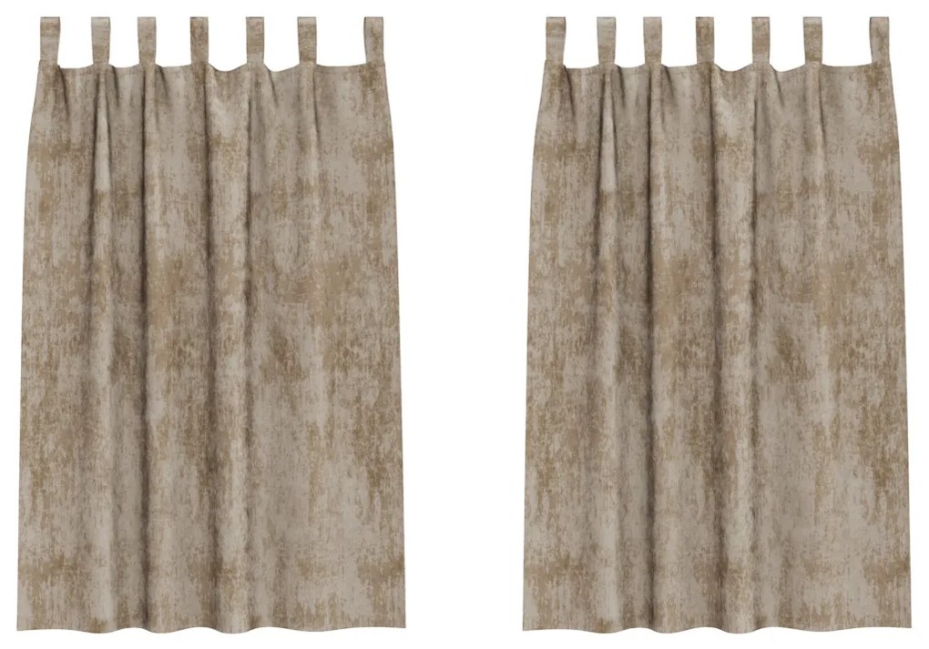 Bársonyos Függöny 2 db Gombfüllel Sampány 175x140 cm