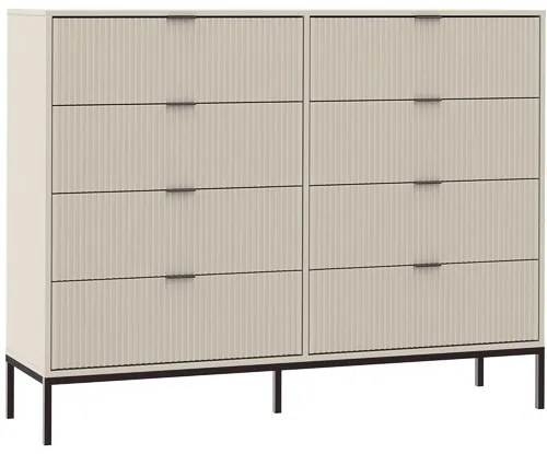 ONTARIO 8 Fiókos Komód Kasmír Színben. 150 cm.