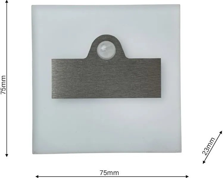 Eko-Light LUMI EKS3058 Beépíthető lépcsőházi lámpa 1x0,6W/LED 6500K 15LM IP20