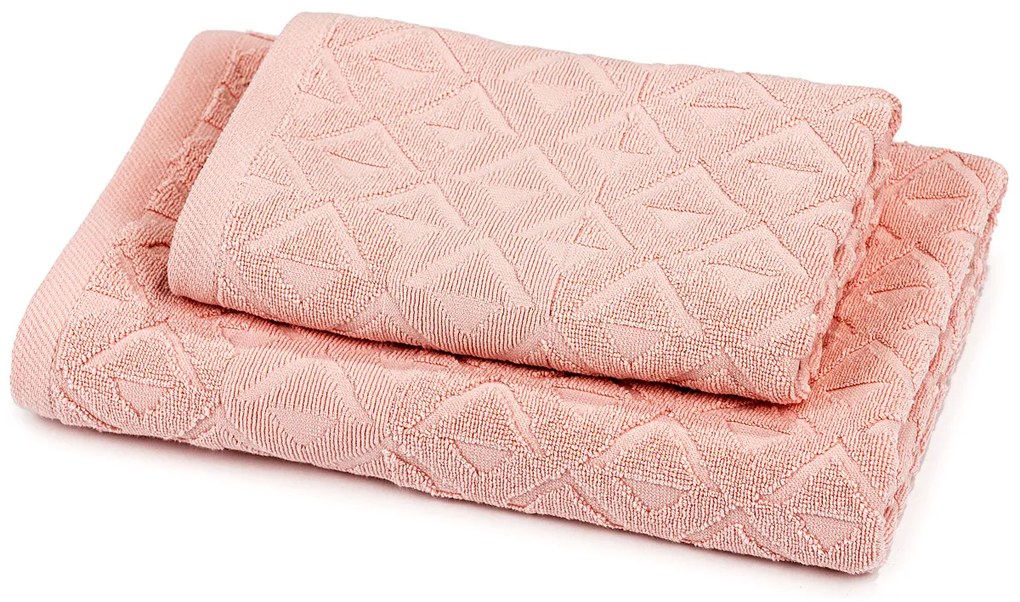 Rio törölköző és kéztörlő szett, rózsaszín, 50 x 100 cm, 70 x 140 cm