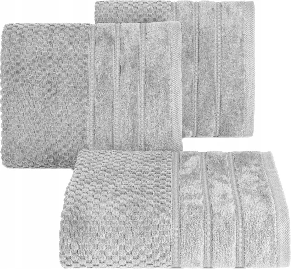 Adore pamut törölköző 70x140 Eurofirany ezüst, rizsmintás