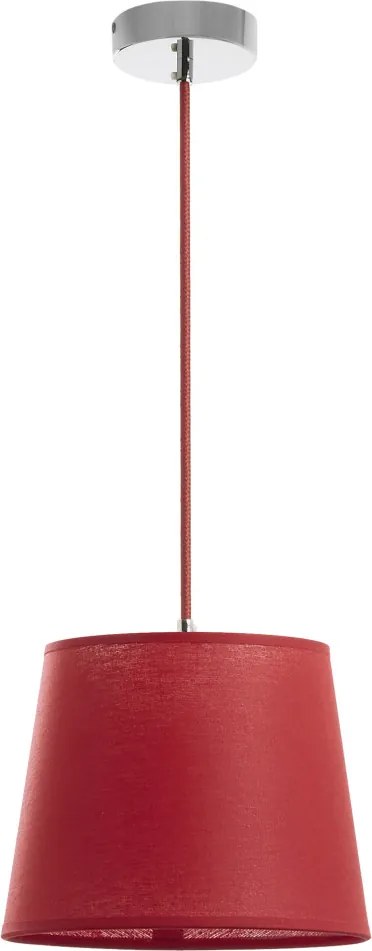 NOVA LUCE 716A-G05X1A-07 A TU ESTILO Ernyős Függesztett Lámpa Piros E27 IP20