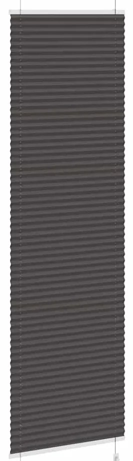 pliszírozott redőny fekete 55x200 cm szövetszélesség 54,4 cm