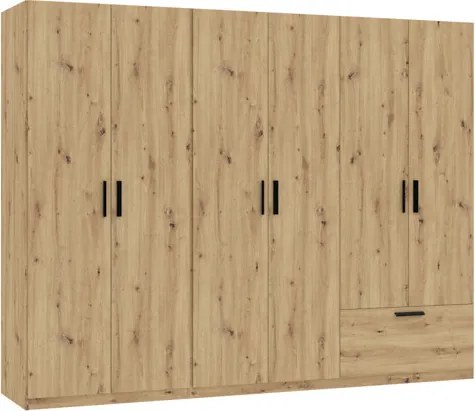 LITA WARDROBE 6D1S ARTISAN OAK