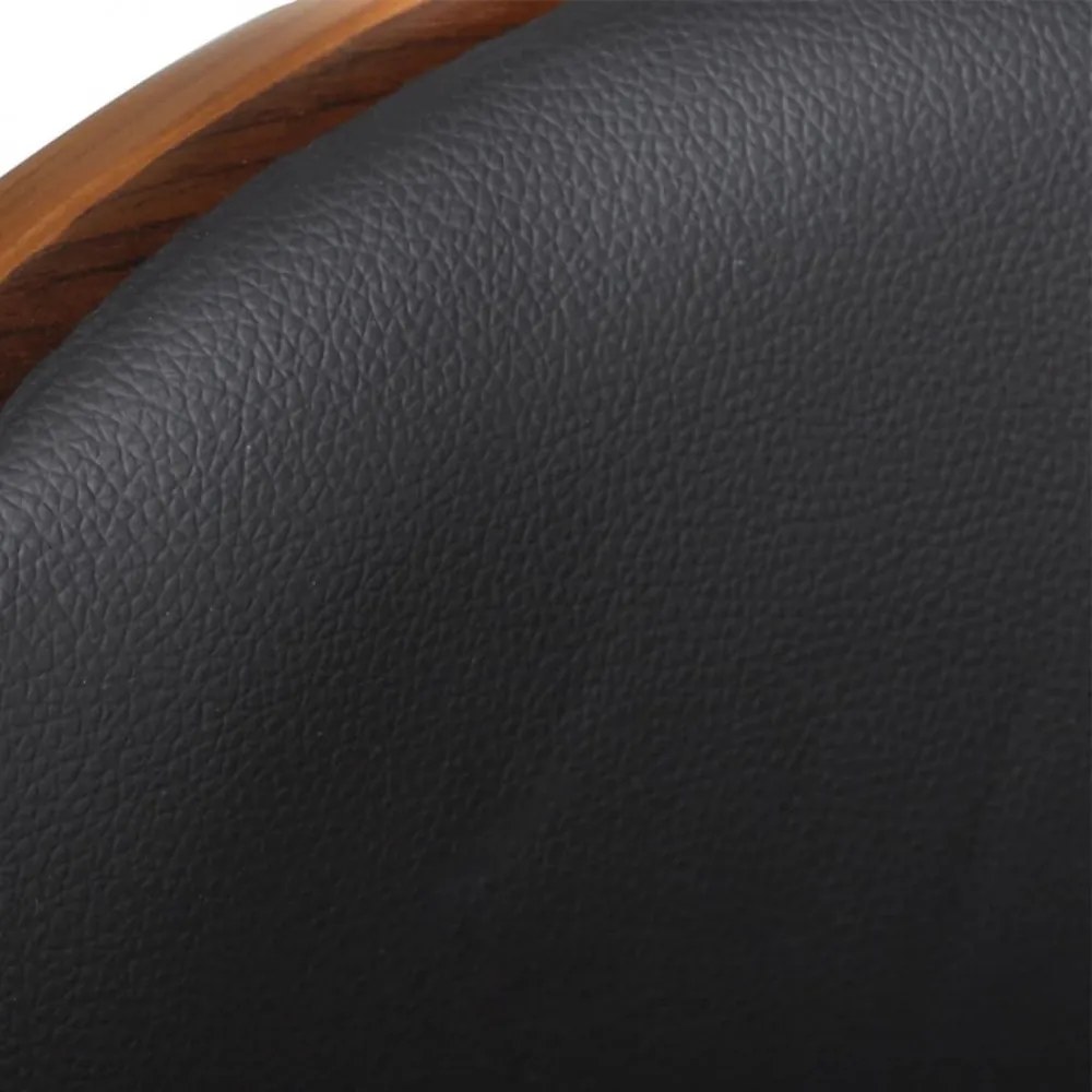 3052716 Bar Stools 2 pcs Black Bent Wood and Faux Leather (2x241053)