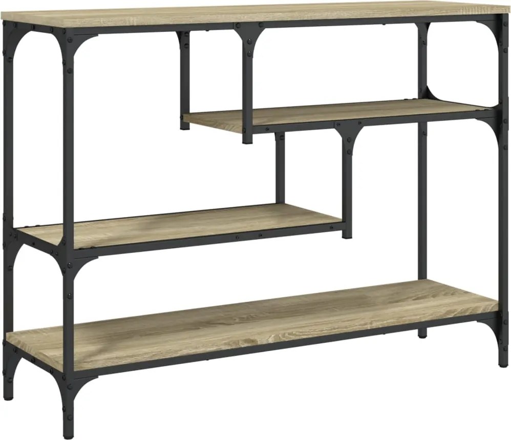 vidaXL sonoma tölgy színű szerelt fa dohányzóasztal 100x30x75 cm
