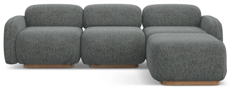 Szürke moduláris sarokkanapé (variálható sarok) Ailani – Makamii