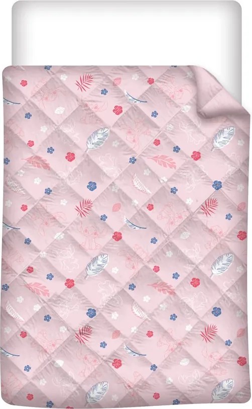 Disney Lilo és Stitch, A csillagkutya Angel Hug steppelt ágytakaró, paplan 140x200cm