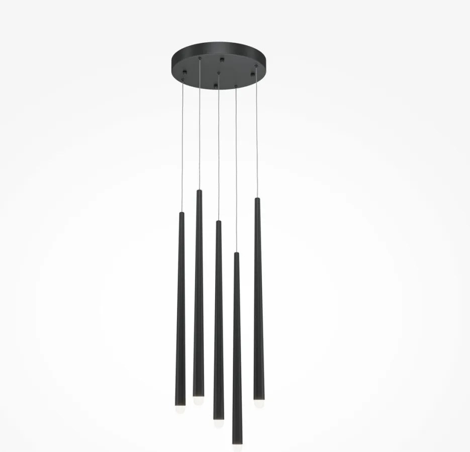 MAYTONI MOD132PL-L28BK2 CASCADE Hengeres Függesztett Lámpa Fekete LED IP20