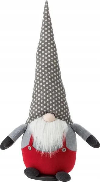 Livarno Home XXL-es dekorációs törpe figura, szürke színű