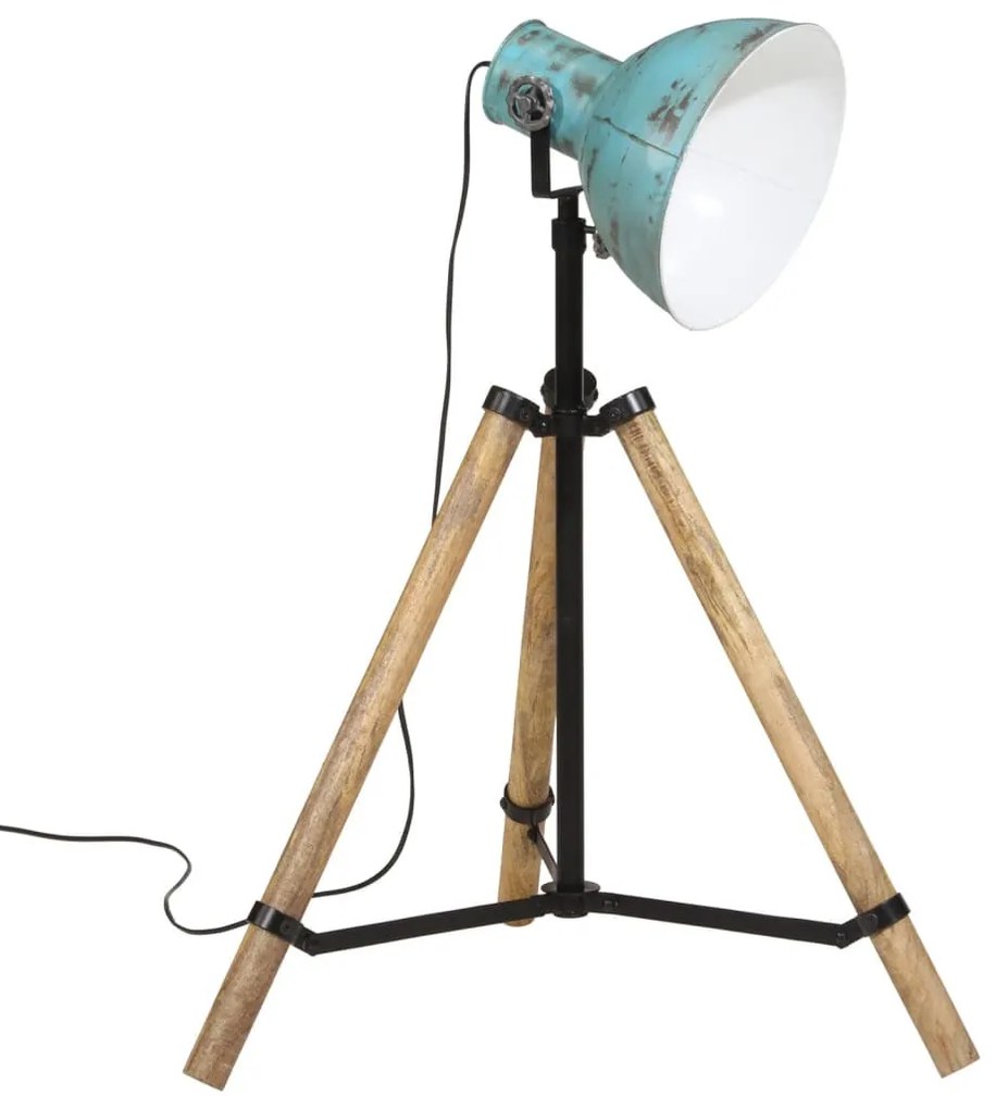 kopott kék állólámpa 25 W 75x75x90-150 cm E27