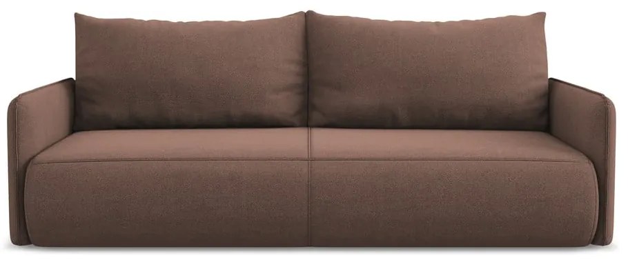 Rózsaszín kinyitható-tárolóhelyes kanapé 216 cm Nanea – Makamii