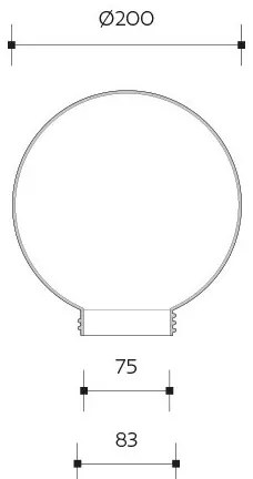Brilagi - Univerzális csere búra HARBOR E27 átm. 20 cm átlátszó