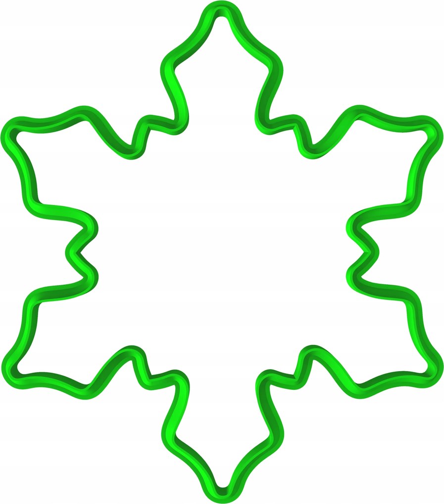 Karácsonyi Mézeskalács Forma Karácsonyi Nagy Hópehely 16cm