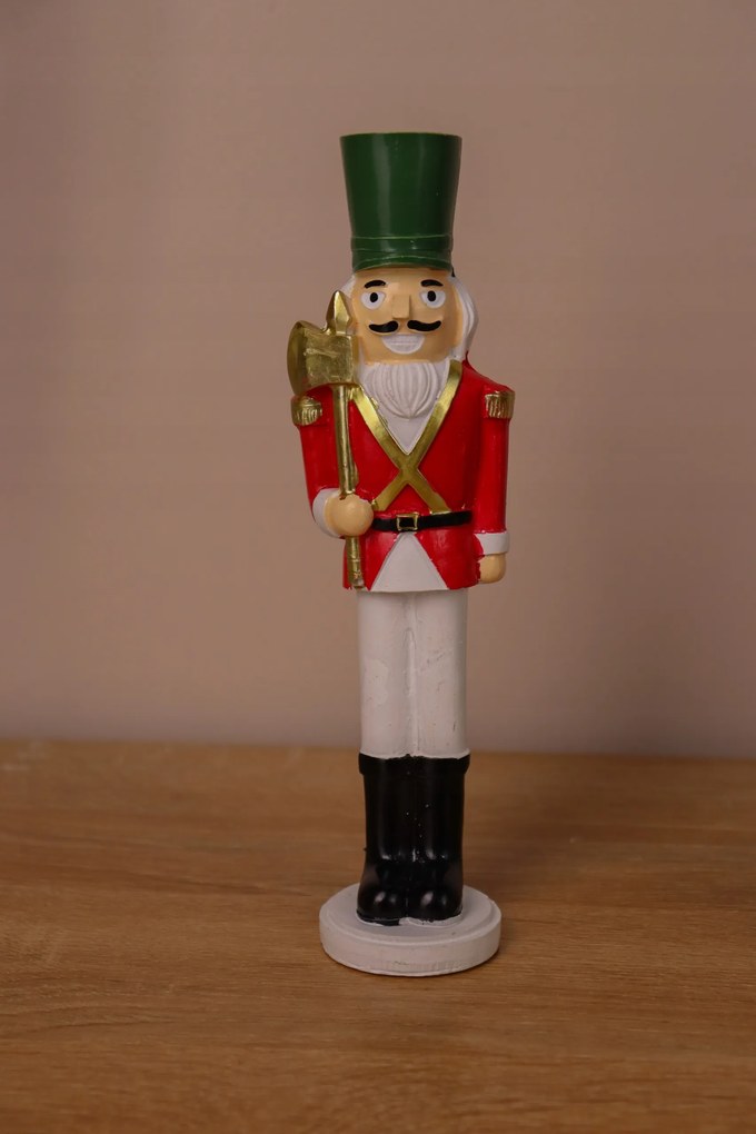 Diótörő ,dekorációs figura 20 cm műanyag karácsonyi dekoráció