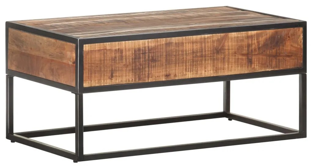 nyers akácfa dohányzóasztal 90 x 50 x 40 cm