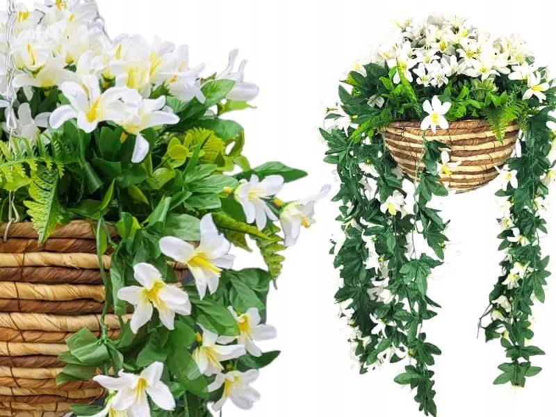 Pelargónia, liliomlevelű, futó petúnia, virágok erkélyre, függő virágtartóba