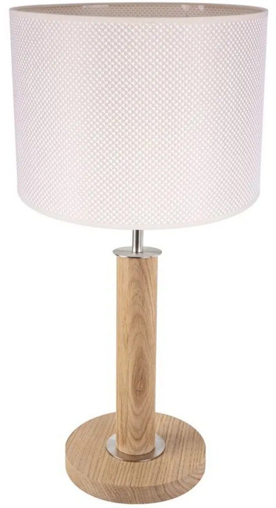 Spot-Light 7017400511528 - Asztali lámpa BENITA 1xE27/60W/230V tölgy