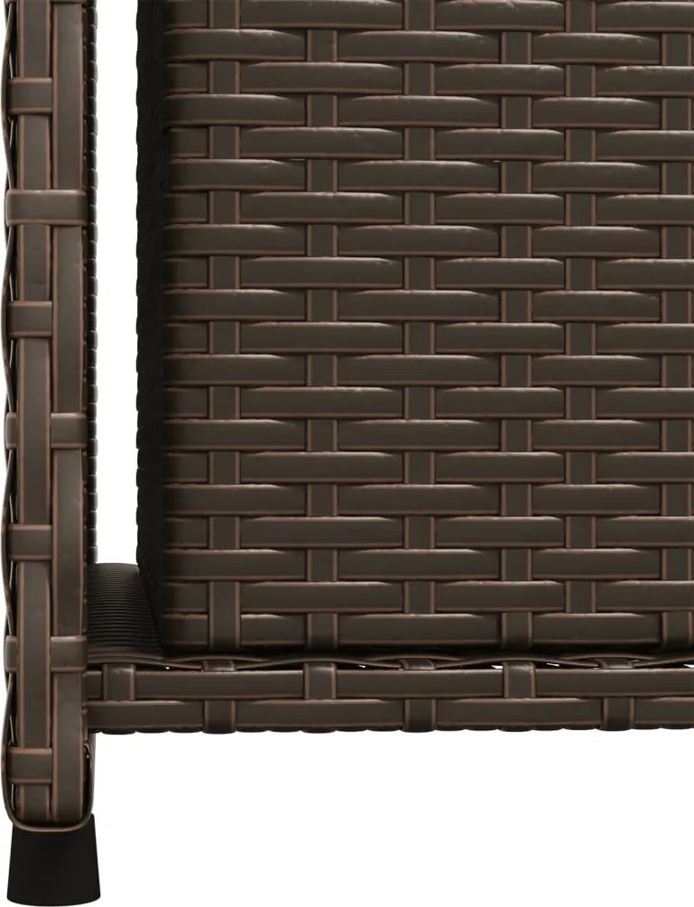 vidaXL barna polyrattan kerti tárolószekrény 50 x 55 x 115 cm
