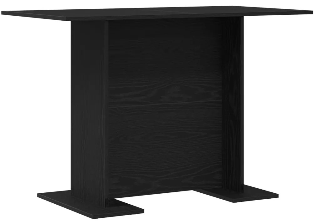 Étkezőasztal Fekete Tölgy 110x60x75 cm Mérnöki Fa