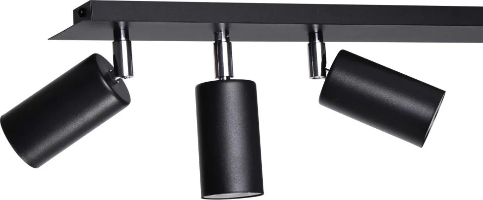 KAJA K-4136 ALBIO Fekete Színű Mennyezeti Lámpa 3+1xGU10 + E14 10W IP20