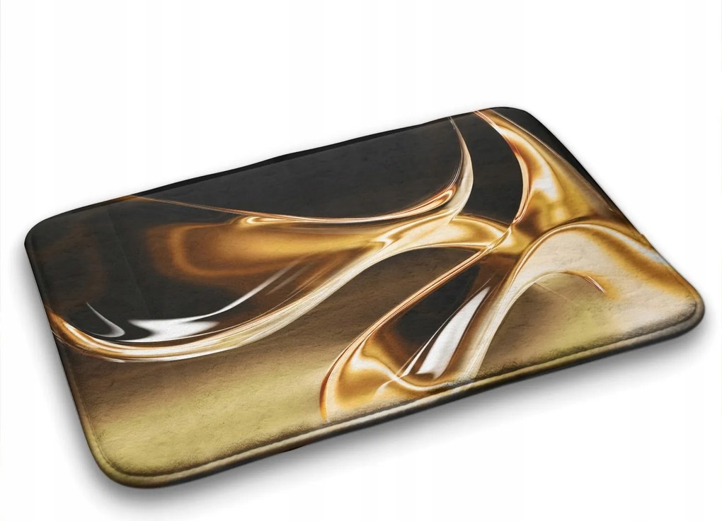 Divatos fürdőszoba szőnyeg Arany Absztrakt 90x60 cm