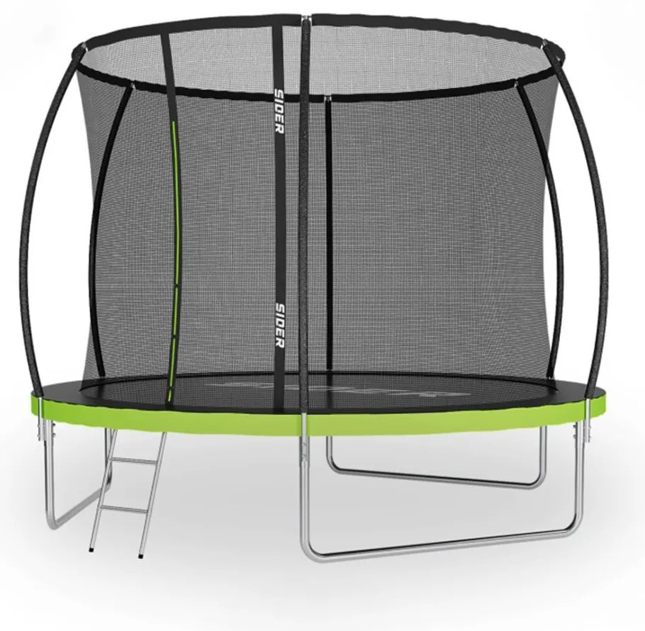 Kerti trambulin gyerekeknek SIDER 10FT  - Ø 312 CM belső hálóval és létrával