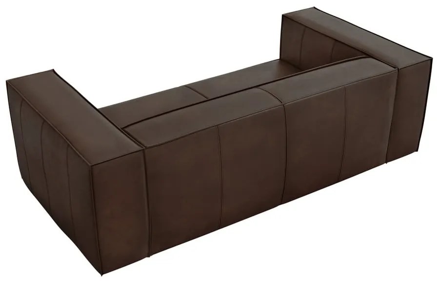 Sötétbarna bőr kanapé 212 cm Madame – Windsor &amp; Co Sofas