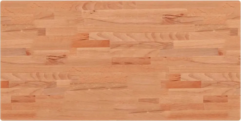 vidaXL tömör bükkfa fürdőszobai pult 100 x 50 x 2,5 cm