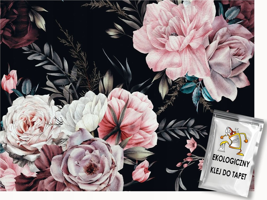 Fotótapéta Flizelina Természet Virágok Színes Rózsák Csokor Kert 250x175 ragasztó