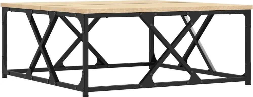 vidaXL sonoma tölgy színű szerelt fa dohányzóasztal 70 x 70 x 30 cm