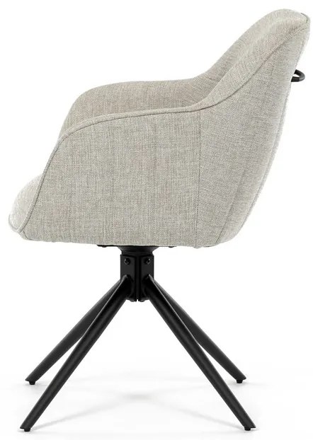 Krém Szövet Étkezőszék. HC-536 CRM2