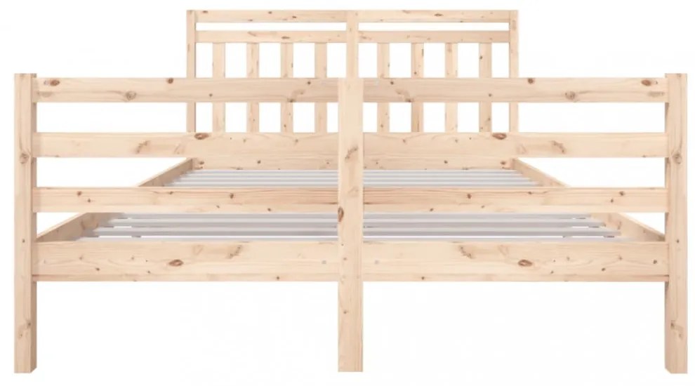 vidaXL tömör fa ágykeret 160 x 200 cm