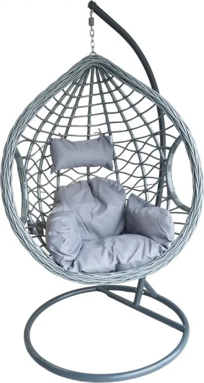 Szürke függőszék NORVIA állvánnyal