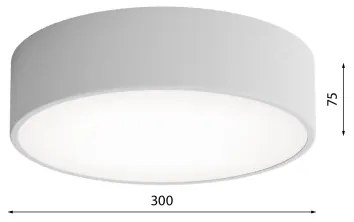 Brilagi - Fürdőszobai mennyezeti lámpa CLARE 2xE27/24W/230V átm. 30 cm IP54 szürke