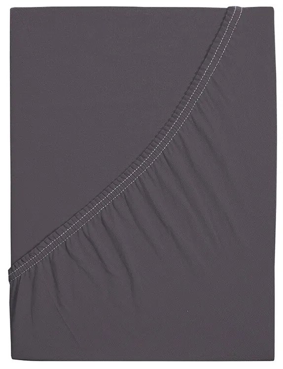 4Home Ideál jersey lepedő antracit, 100 x 200 cm