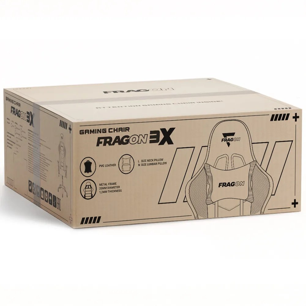 FragON Gamer szék - 3X Series Rev. 2.0, fekete