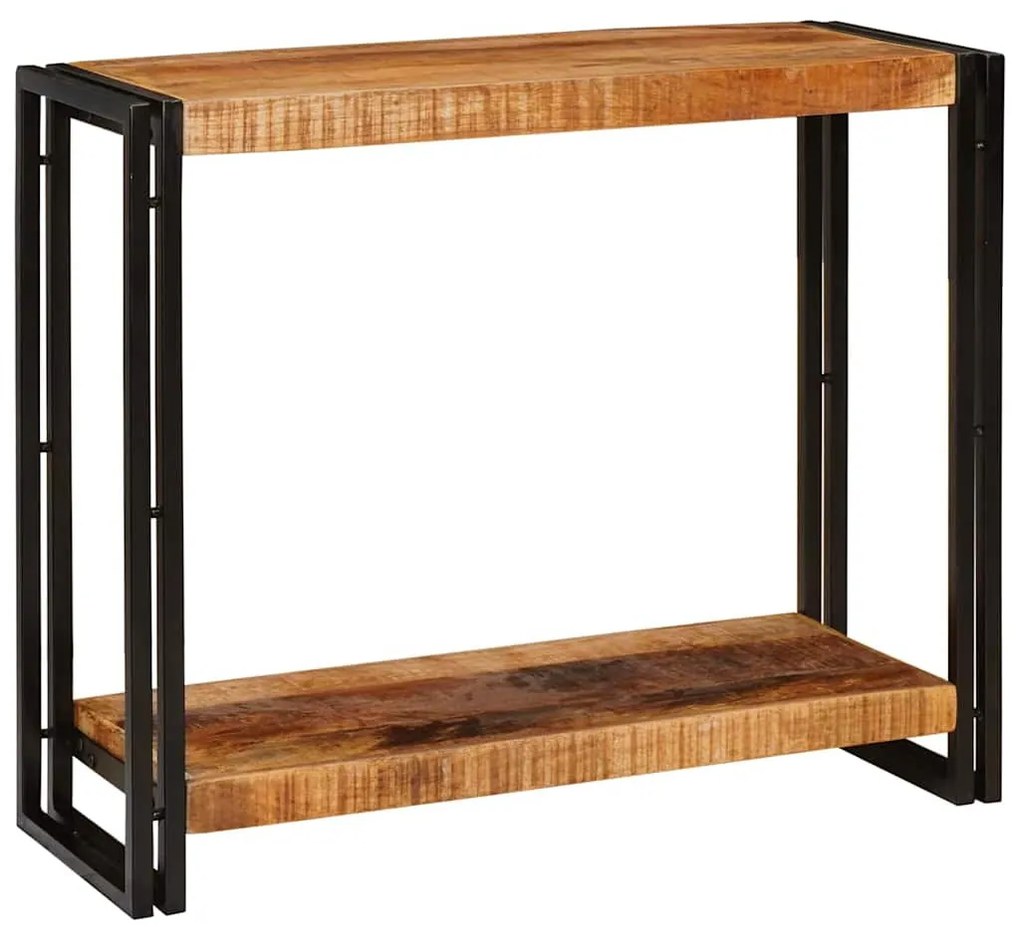 Konzolasztal Barna 90 x 33 x 75 cm Tömör nyers mangófa