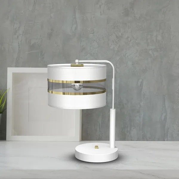 Asztali lámpa ULTIMO 1xE27/6W/230V fehér