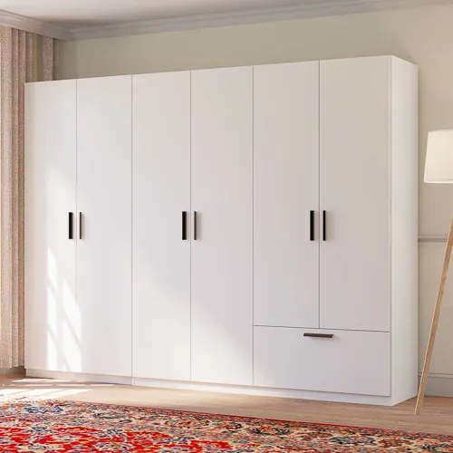 LITA Óriásgardrób 270 cm. Fehér Színben.
