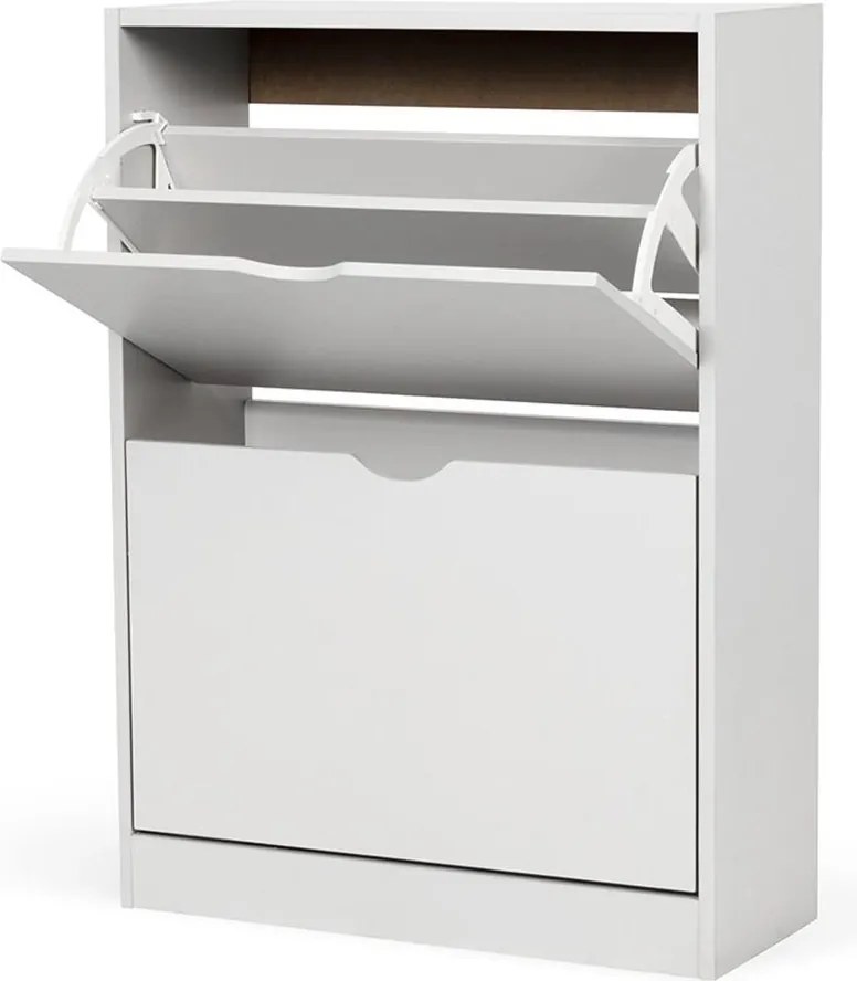 AVENBERG SLIM FLIP 2 Cipőtartó - fehér