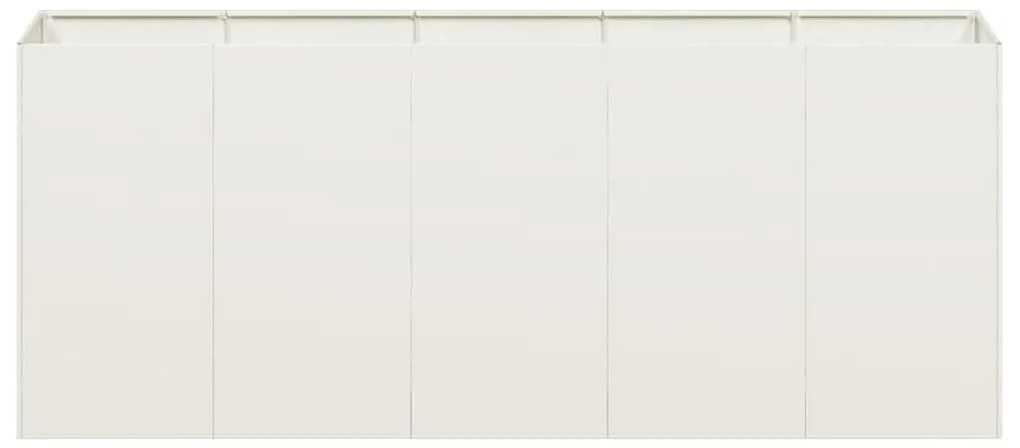 vidaXL ültetvény fehér 200x40x80 cm Hidegen hengerelt acélból