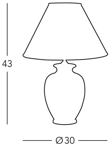 Kolarz 0014.70 - Asztali lámpa GIARDINO 1xE27/100W/230V átm. 30 cm