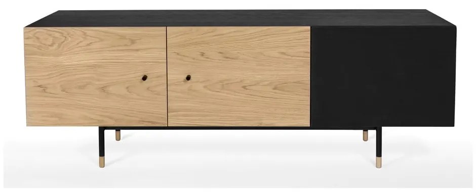 Jugend barna-fekete TV-állvány - Woodman