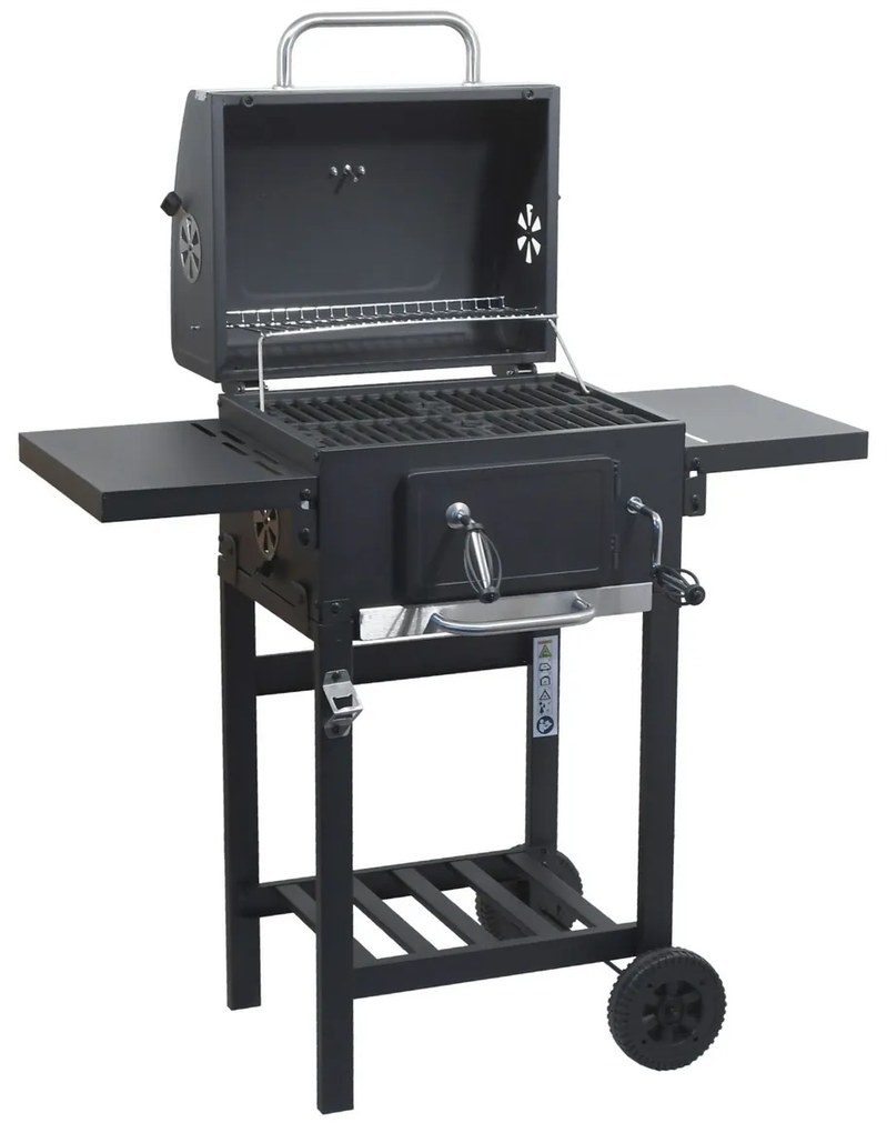 Cattara Royal Partner faszénes grill,  97 x 98 x 35 cm