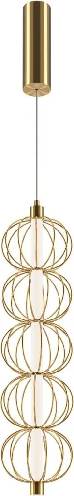 Maytoni modern függeszték golden cage fehér sárga mymod216pl-l10g3k