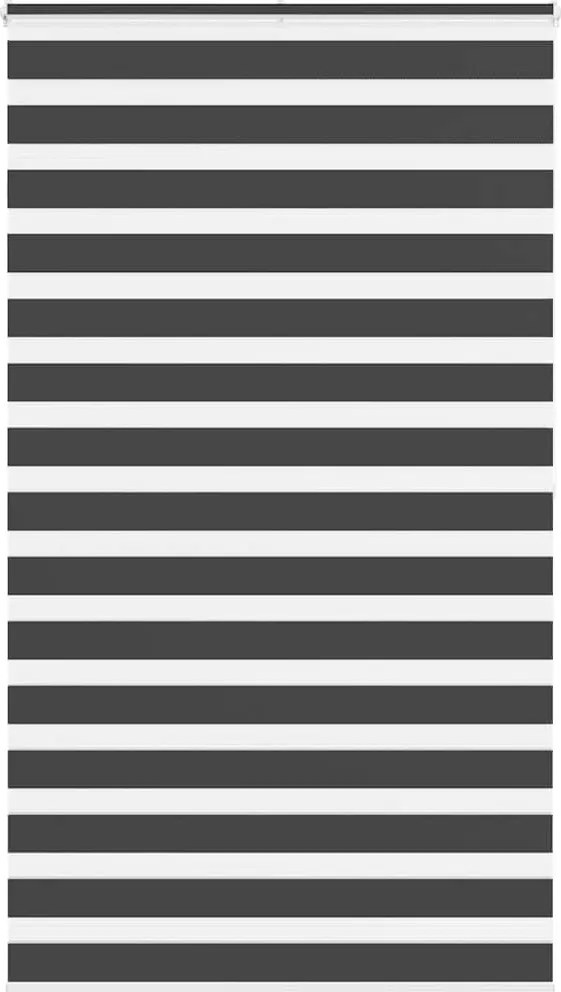 vidaXL zebrafüggönnyel fekete szövetszélesség 115,9 cm poliészter